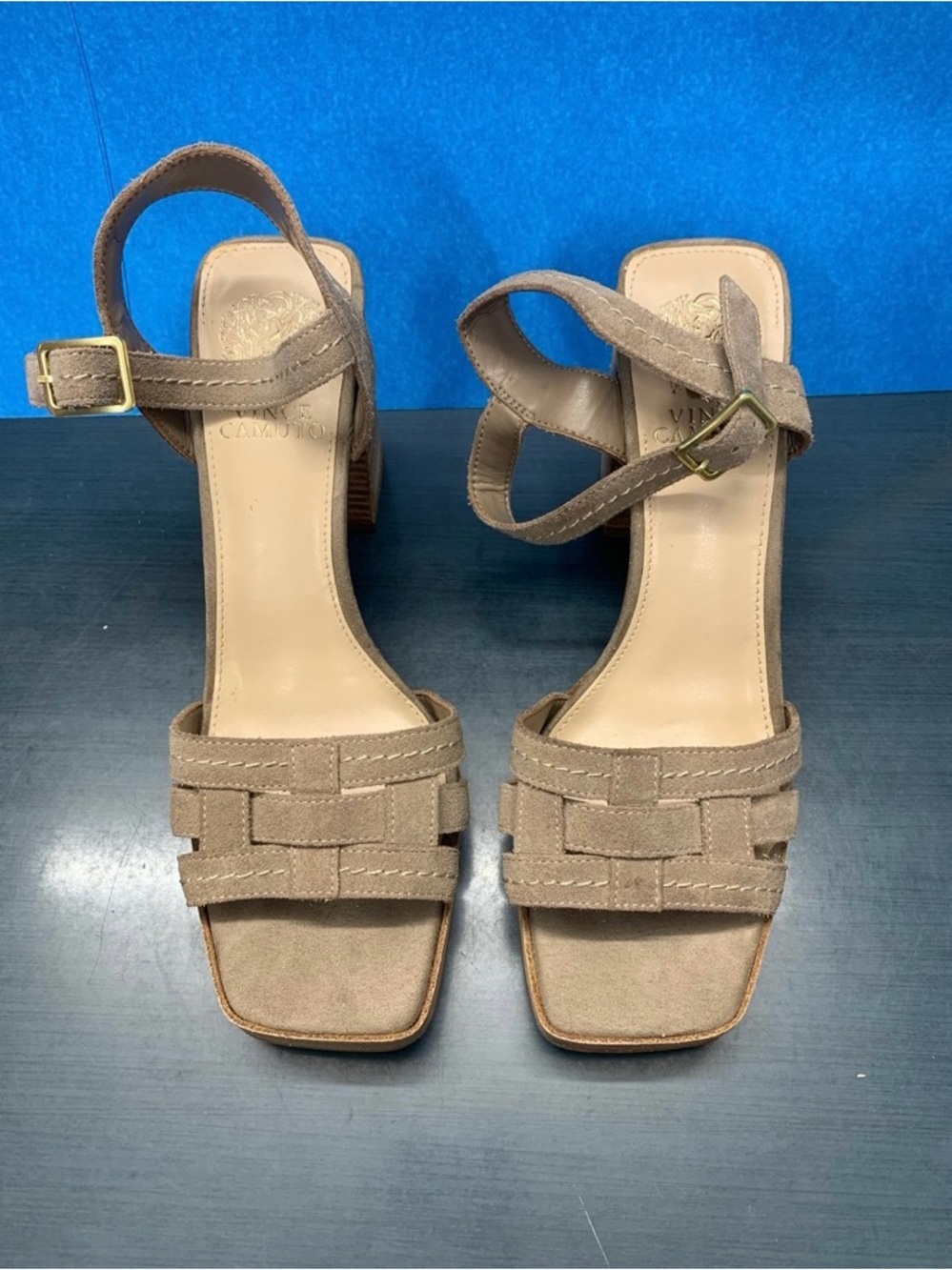 Vince Camuto Panpi Platform Heel Sandals Size 8.5